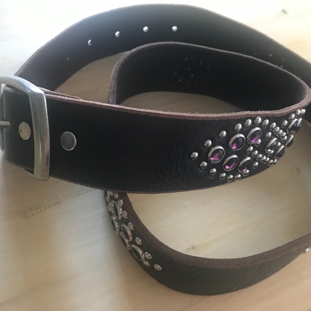 TYLIE MALIBU BELT/VINTAGE WITH SEMI CRYSTALS/FIRM